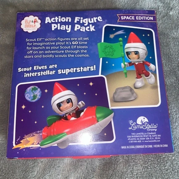 The Elf on The Shelf Space Edition Action Figure Play Set Christmas Holiday - Picture 3 of 4